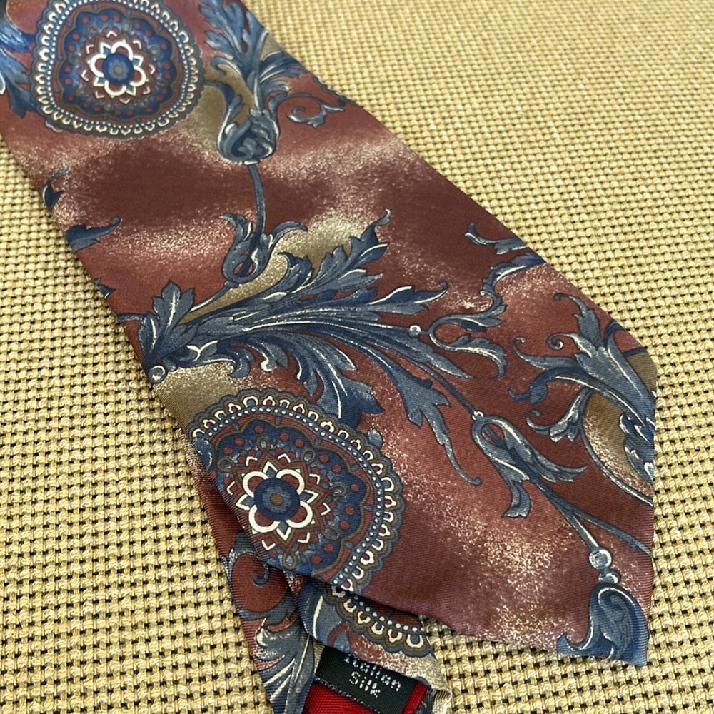 Vintage HALSTON Men's Print Tie - Picture 2 of 4